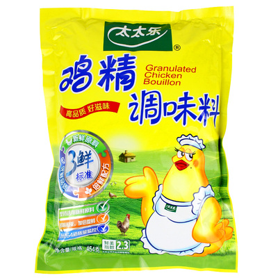 新日期太太乐三鲜鸡精454g包装
