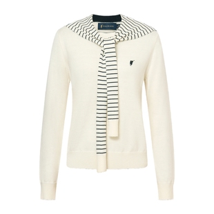 [含绵羊毛]POLOWALK女装2025秋季新品女式长袖针织衫百搭毛衣女款