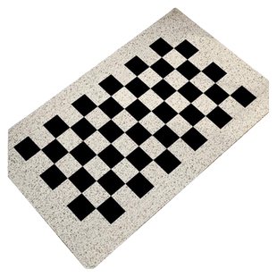 丝圈入户门地垫黑白格家用进门脚垫子防滑除尘可裁剪定制玄关地毯