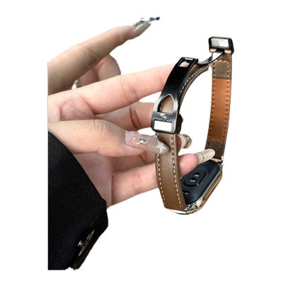 鑫景辉适用小米手环皮质磁吸腕带