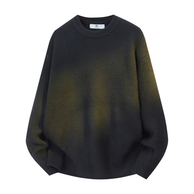 CHANMONTH美式复古纯色毛衣男款