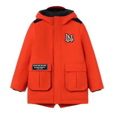 李宁常规冬季连帽宽松外套潮流