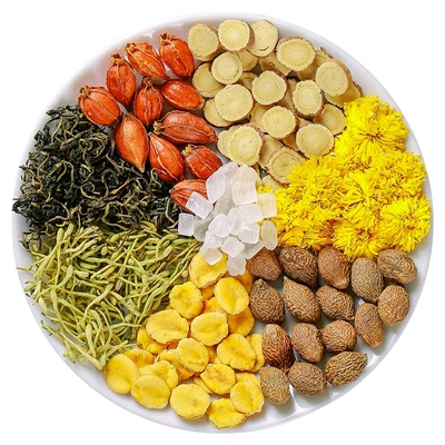 罗汉果菊花茶胖大海万轩堂