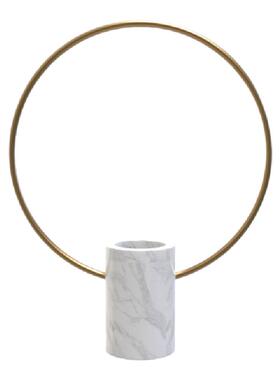 大理石轻奢风餐厅设计师软装饰品