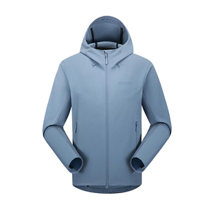 VAUDE巍德 博登PLUS加绒连帽软壳衣运动户外男夹克保暖外套