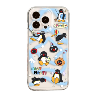 pingu适用苹果17企鹅iphone16promax情侣手机壳iqoo华为mate70女款pura80/nova小米16荣耀oppo一加13红米vivo