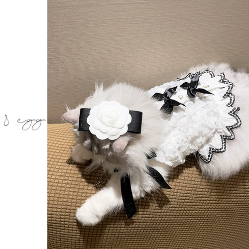 8 Яйцо/Человек Хана Гус ~ INS PET CAT Одежда для кошки собака весна и летняя тонкая подвесная юбка милое платье
