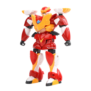 星原小宝玩具变形六合体机器人大号星宝开心蛙6.5寸可拼装益智男