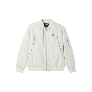 BOY LONDON冬情侣款绣花时尚宽松保暖短款棒球领棉服N29006