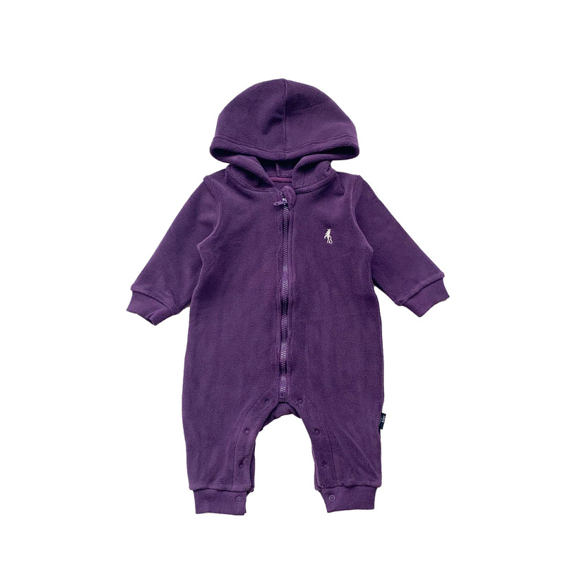 婴儿衣服秋冬装连帽连体衣男女宝宝双面加绒保暖外出服休闲爬服潮