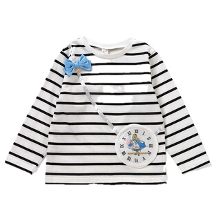 日本迪士尼 apreslescours 2026春女童爱丽丝冰雪女王圆领长袖T恤