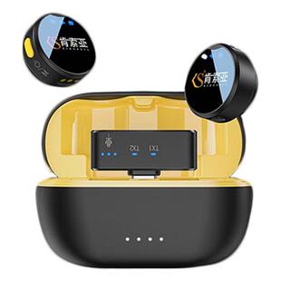 肯索亚M9纽扣麦克风一拖二无线领夹式磁吸胸麦直播话筒吃播降噪