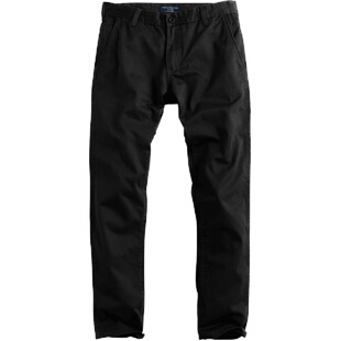 match麻吉男士休闲裤秋季修身潮流韩版长裤直筒青年黑色裤子8122