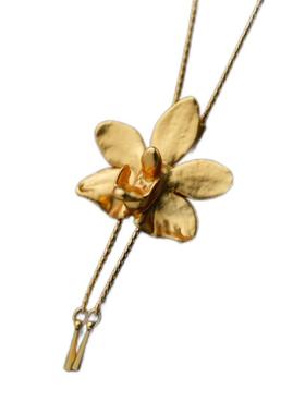 丽西施RISIS 永恒系列 夏季红朵丽蝶兰项链女 生日礼物高级小众