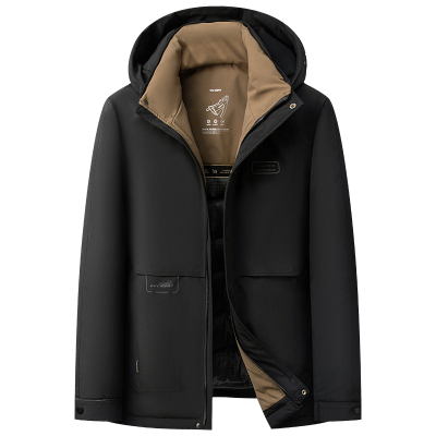 雅鹿爸爸棉衣桑蚕丝填充加厚冬季