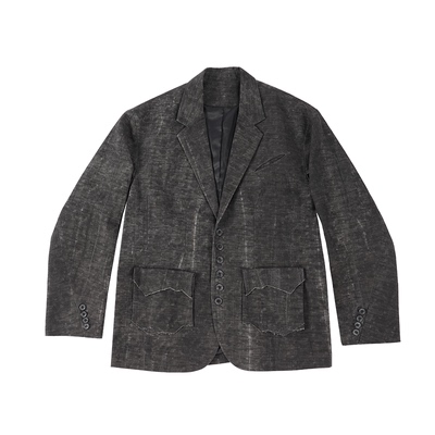 复古原创口袋可拆两穿式西装外套