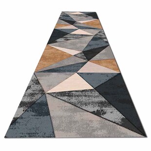 北欧走廊地毯家用过道玄关防滑门厅地垫床边毯简约现代可剪裁定制