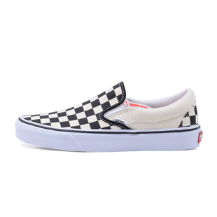 VANS范斯男女黑白棋盘格运动帆布鞋百搭一脚蹬懒人鞋VN000EYEBWW