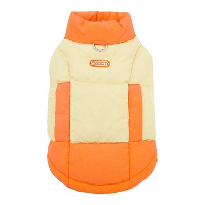 宠物冬季拼色羽绒马甲羽绒帽套装