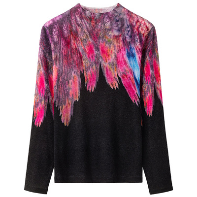 水溶羊毛针织衫洋气妈妈毛衣秋冬