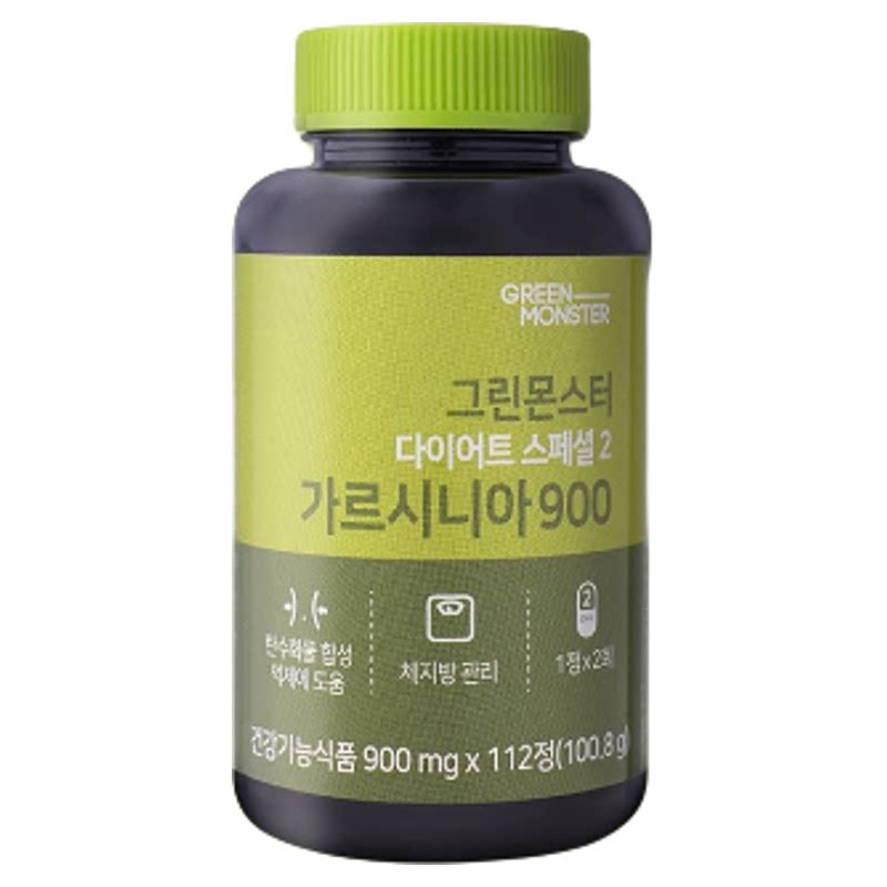 韩国GREENMONSTER绿茶儿茶素藤黄果管理组合 碳水油脂终结者