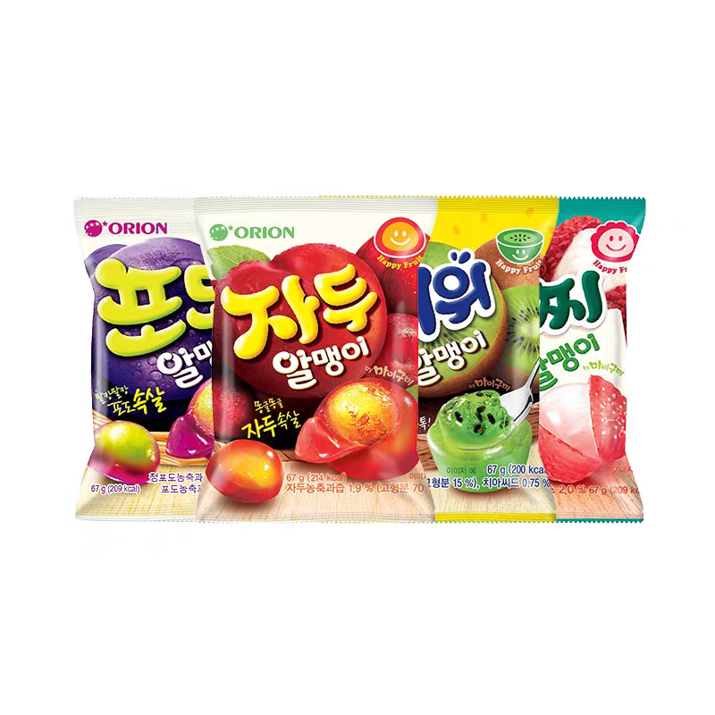 韩国进口好丽友剥皮夹心软糖