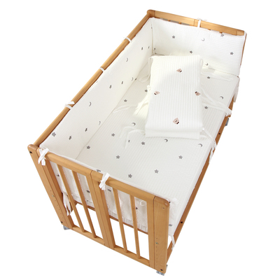 婴儿床床围软包a类纯棉可拆洗