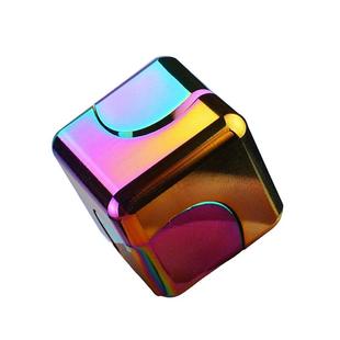 旋转魔方指间陀螺玩具 正方形指尖机械手指edc解压神器黑科技合金