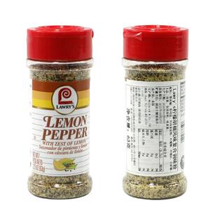 美国进口 Lawry's Lemon Pepper 柠檬胡椒混合粉含柠檬碎西餐调味