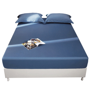 A类120支陶瓷磨毛加厚全棉床笠单件纯棉全包床垫套床罩可定制秋冬