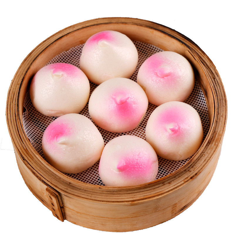 寿桃包宴席祝寿豆沙包寿桃馒头