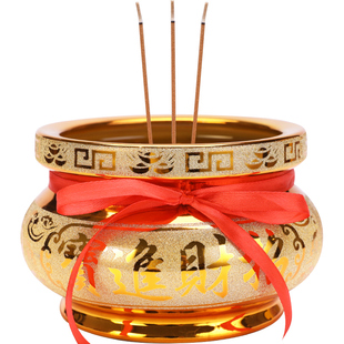 陶瓷香炉家用室内供奉大号插香炉供佛烧香炉佛具用品线香炉熏香炉