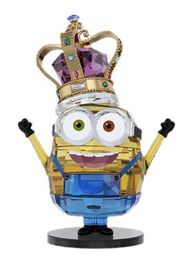 施华洛世奇Minions King BOB小黄人摆件装饰品礼物