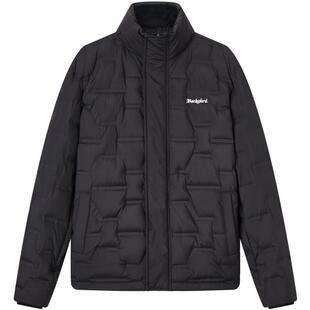 gxgjeans男装2024年冬季宽松黑色休闲保暖立领羽绒服男