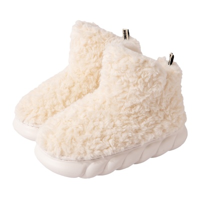 厚底棉拖鞋女包跟冬季室内居家