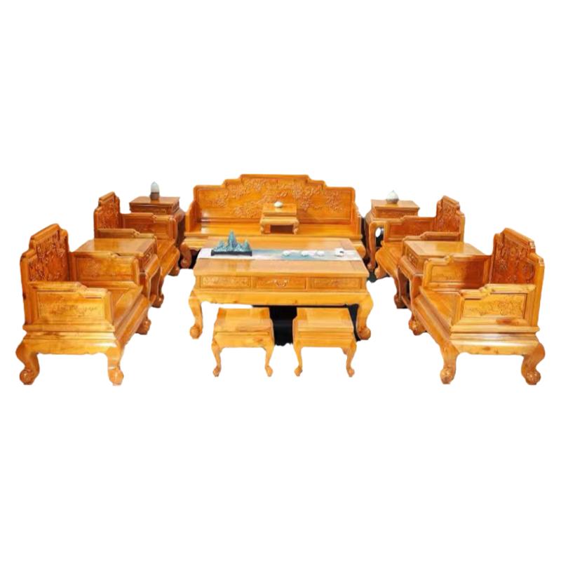 组合客厅整装新中式风红木家具