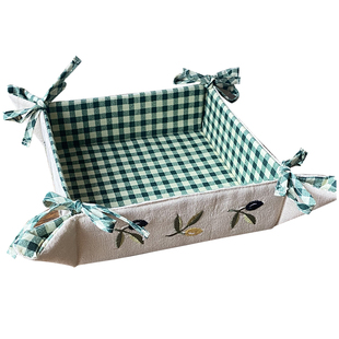 微瑕 美式田园桌布面包筐钩针隔热垫微瑕疵处理捡L 介意慎拍