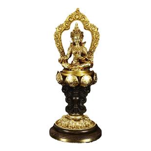 藏密坊 慧宝佛具黄铜八时金轮七政宝七珍八宝佛堂桌面摆件八吉祥