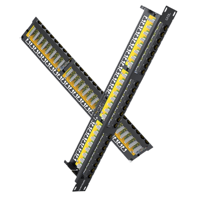 胜为 六类配线架48口 工程级30U镀金接口 1U机架式网络配线架 NDF-648G