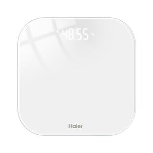 海尔体重秤家用高精准度小型电子秤充电池款人体脂减肥称重计279