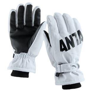 安踏滑雪跑步手套加绒加厚防风防寒保暖可调节防掉防滑雪户外手套