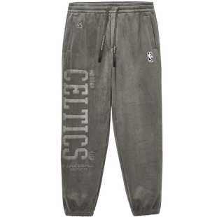 杰克琼斯NBA联名2025年秋季新款男装卫裤加绒束脚裤运动百搭裤子