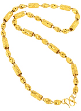 沙金越南沙金圆珠男久不掉色项链