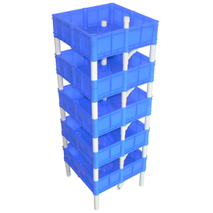 立体龟苗箱龟池小乌龟缸带晒台食台塑胶龟缸养龟养殖龟盆饲养盒