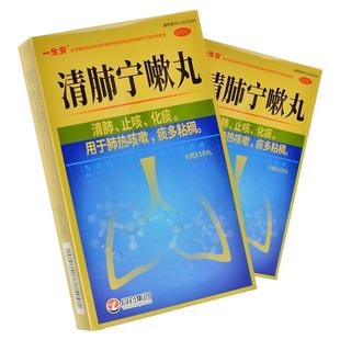一生安清肺宁嗽丸咳嗽止咳咽喉干痒肿痛嗓子异物感安肺宁咳丸合剂