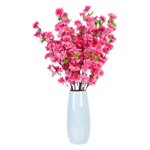 假花仿真花装饰桃花枝干花束樱花梅花塑料花婚庆绢花客厅摆设插花