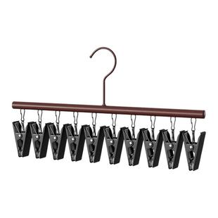 10夹袜子晾晒架晾衣架多夹子阳台晾袜子神器内衣裤无痕防滑多功能