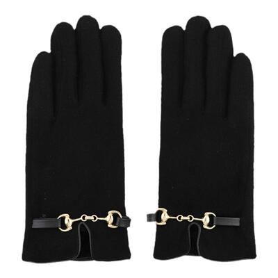 ELLE女士羊毛分指手套