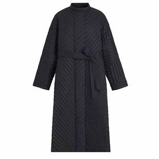 90白鹅绒羽绒服女2025冬季新款立领宽松风衣面包服外套长款上衣