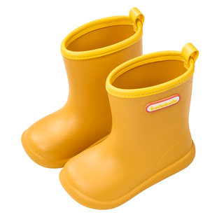 巴拉巴拉儿童雨鞋男童宝宝防滑雨靴女童学生上学幼儿防水小孩胶鞋